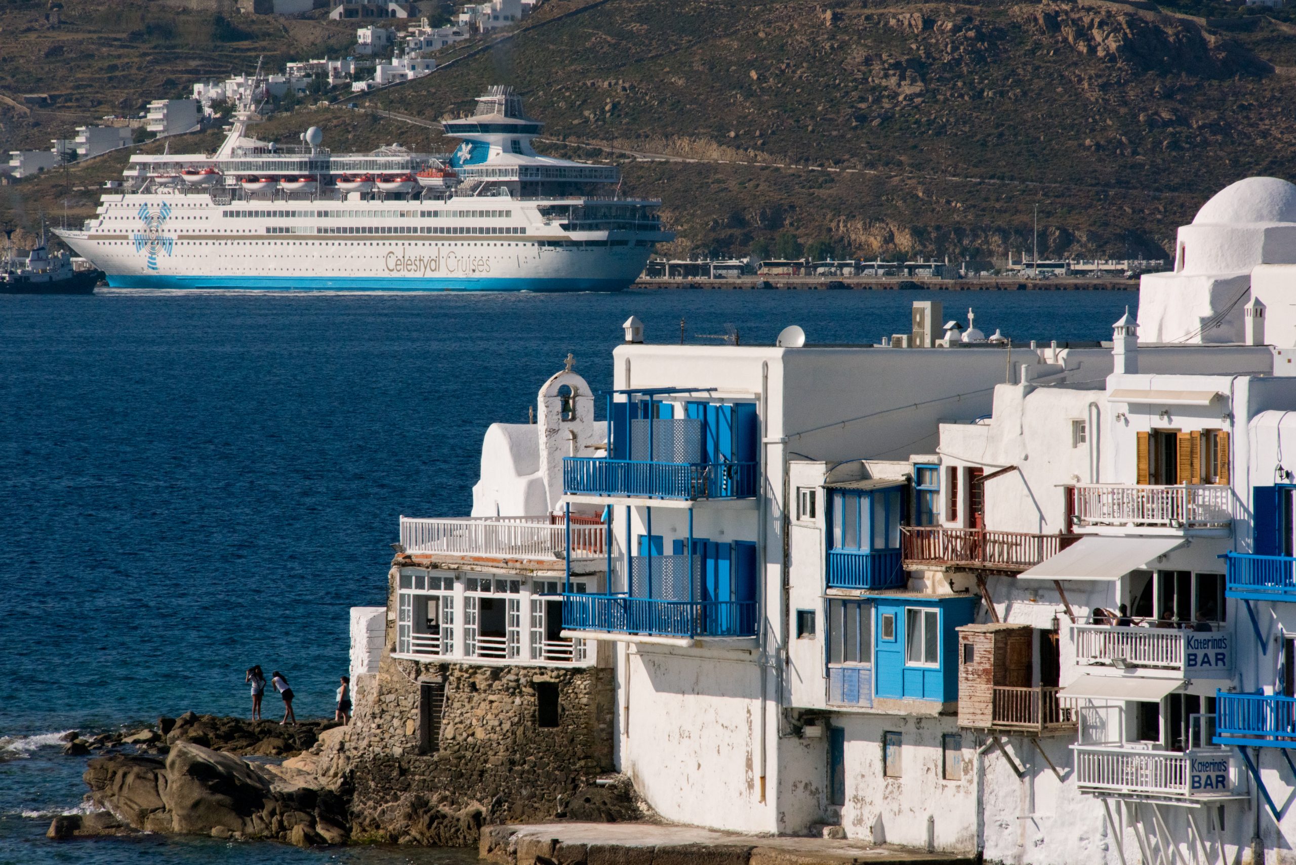 Celestyal Olympia from Mykonos